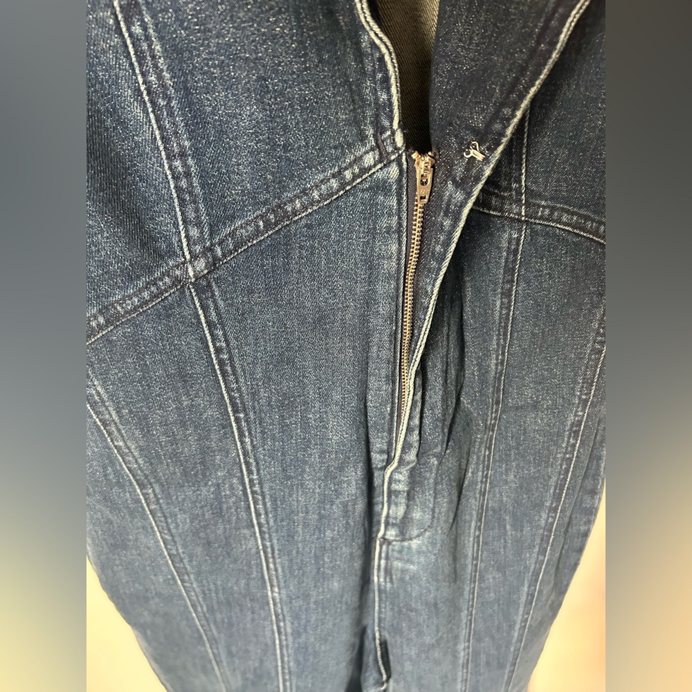 Free People Denim Flare jumpsuit - Picture 4 of 7